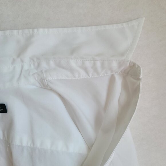 Lauren Ralph Lauren Women White Cotton Long Sleeve Half Button Down Shirt Sz XL - Picture 10 of 16